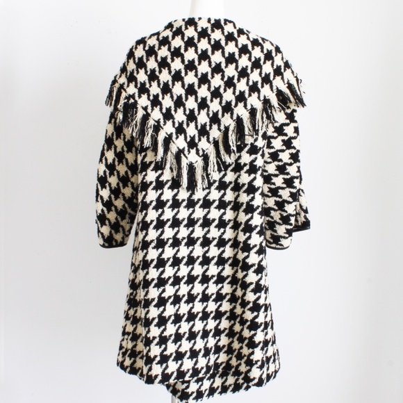 Bonnie Cashin Jacket and Skirt Set Houndstooth Boucle Fringe 2pc Suit Shawl Coll - Picture 9 of 11